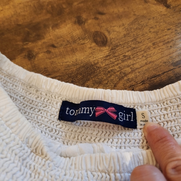 Y2K Tommy Girl Lace White Mini Skirt Sz S - Picture 3 of 5